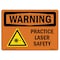 Signmission OSHA WARNING Sign, Practice Laser Safety, 10in X 7in Decal, 7" W, 10" L, Landscape OS-WS-D-710-L-12777 - alternate 1